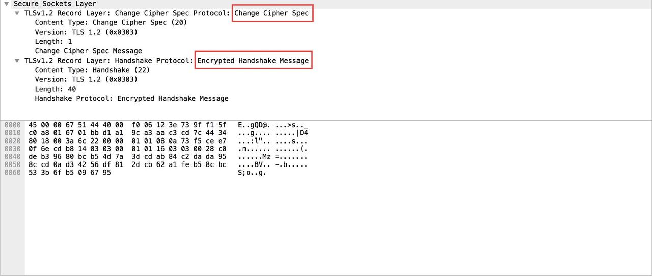 Encrypted Handshake Message